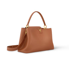Louis Vuitton CAPUCINES SOUPLE Women's Fashion Classic Solid-Color Leather Logo Handbag Shoulder Bag Bags M24879 #78857