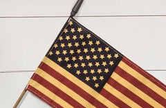 Tea Stained American Flags Set of 6