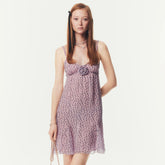 Chanel Women's Summer Solid Color Alphabet Spaghetti Strap Silk Dress #77167