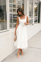 Una Midi Dress - White