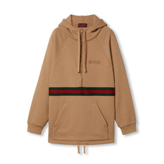 Gucci Women's Spring and Autumn Striped Printed Logo Hooded Loose Short Long Sleeve Dresses #74869