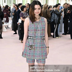 Chanel Women's Colorful Plaid Dress Spring And Summer Sleeveless Tweed Skirt Top Lined 100% Silk Fashion Temperament Dresses Ngvp #9992