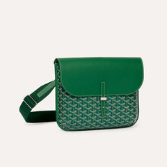 GOYARD Coursier Men's and Women's Solid Color Adjustable Shoulder Strap Canvas Spell Calfskin Messenger Bag Crossbody Shoulder Bags #76473