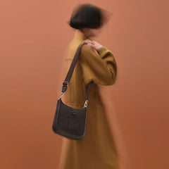 Hermes Evelyne 23 Elephant Grey Silver Buckle Black And Silver Single-shoulder Crossbody Bag Multi-colour Collection Link A Luxurious And Elegant Crossbody Bag Bags #82929A