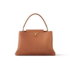 Louis Vuitton CAPUCINES SOUPLE Women's Fashion Classic Solid-Color Leather Logo Handbag Shoulder Bag Bags M24879 #78857