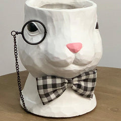 Monocle Bunny Decor Planter
