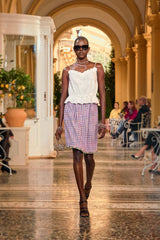 Chanel Women's Early Spring White 3d Floral Strapless Crop Lace-trim Top Elegant And Fashionable Blouse Vest Lady #82596A