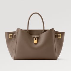 Louis Vuitton Vendôme Small Handbag Vendome M26502 Black M27040 Gray Chip Cowhide Leather Fashionable Modern Clutch Tote Crossbody Bag Bags #195567