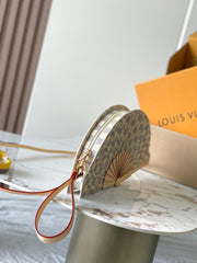 Louis Vuitton Lv Fan Handbag Canvas Men's Women's Summer Trendy Temperament Clutch Bag Bags #76856