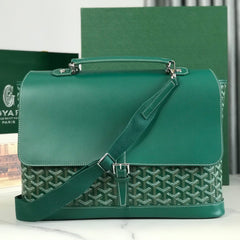 Goyard Citadin Messenger Bag Tote Briefcase With Detachable Shoulder Strap Box Smooth Calfskin Goyardine Cotton-linen Canvas Bag Bags #196799