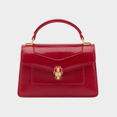 Bvlgari Women's Serpenti Forever Series Fashion Solid Color Mini Top Handle Bags Leather Bags #71971