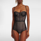 Zimmermann Women's Spring/Summer Corset-style polka dot jumpsuit #82503A