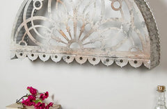 Distressed Metal Window Arch