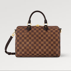 Louis Vuitton SPEEDY BANDOULIÈRE 30 Men's Women's Vintage Handbag Damier Ebene Canvas Checkerboard Fashion Luxury Bag Bags N40590 #81157