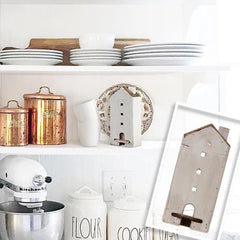 Farmhouse Tea Bag Wall Caddy