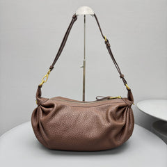 MiuMiu Brown Saccanappa Leather Clutch With Gold Hardware Crossbody Bag Black Elegant Casual Zipper Bags #84228A