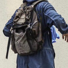 Undercover 09aw Joy Division Archive Single Ripples Pulse Do Old Shoulder Bag Hiking Bag Men Women Trend High Street Bags Ngvp #1623