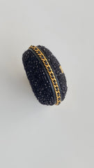 Chanel Women's Mini Woven Sequined Clutch Bag Elegant Fashionable Casual Bags Handbag Stylish Modern Handbag #81891A