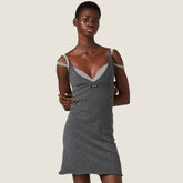 MiuMiu Women's Spring/Summer Knit Tank Dress Fashion Dresses Sleeveless Strapless Mini Skirt #82272A