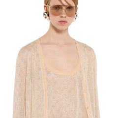 Gucci New Arrival 26 Gg Rhinestone-embellished Fine Mulberry Silk Tank Top For Women A Fashionable Sexy And Casual Tank Top For Spring And Summer Lady Vest #195857