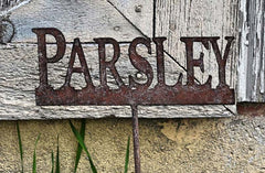 Metal Herb Garden Signs Set of 6
