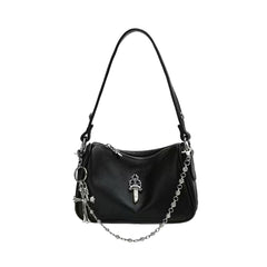 Chrome Hearts Women's Solid Silver Accent Tote Underarm Shoulder Bag Bags #75647