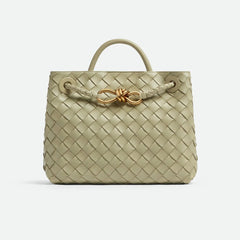Bottega Veneta Andiamo Leather Woven Square Crossbody Bag Elegant Casual Handbag #194707
