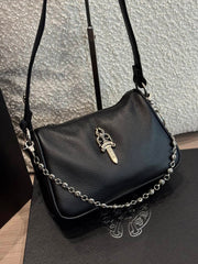 Chrome Hearts Women's Solid Silver Accent Tote Underarm Shoulder Bag Bags #75647