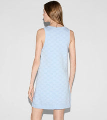 Gucci Women's Summer Logo Print Wool Round Neck Strapless Dress #77429