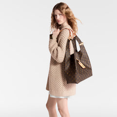 Louis Vuitton Women's ATLANTIS Large Handbags Logo Full Printed Canvas Solid Color Shoulder Crossbody Bags M46817 #81168