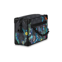 Louis Vuitton Mini SOFT TRUNK Men's And Women's Classic Vintage Floral Print Zipper Clutch Bag Shoulder Bag Chain Bag Crossbody Bag Bags M69072 #79151