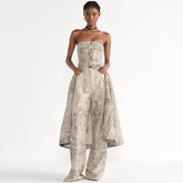 Dior Women's Spring/summer Midi Dress With Belt And Corset Top 2026 New Arrival Stylish Elegant Printed Dress Lady #84268A
