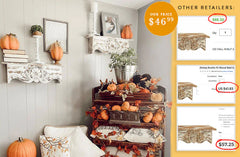 White Distressed Corbel Wall Shelf