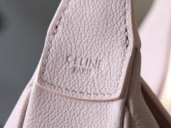 Celine Women's Pink Teen Lulu Handbag Stylish Vintage-inspired Half-moon Clutch Crossbody Bag Bags 120723ENY.25BD #81821A