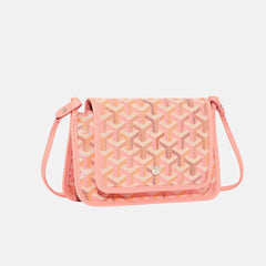Goyard Four Seasons Color Collection Plumet Crossbody Bag Goyardine Canvas Mini Bag Fashionable Casual Wallet Clutch Bags PLUMETPMLTY72CL69P #84258A