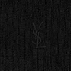 SAINT LAURENT CASSANDR Women's Spring/Summer Fashion Casual Crewneck Pullover Ribbed Cotton Logo Embroidered Tank Top Vest #79359
