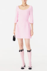 Chanel Women's Spring/fall Solid-color Tweed Sleeveless Dress Stylish Elegant And Refined U-neck Short-length Waist-defining Dresses #81974A