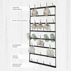 HUGE "Cups for Days" Metal Rack