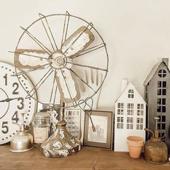 Chippy Distressed Table Fan