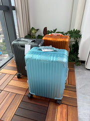 Rimowa Men's Women Solid Color Aluminum Magnesium Alloy Suitcase Suitcase Leisure 21-Inch Business Metal Shipping Trolley Case Box #76217