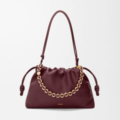 Loewe Flamenco Purse Women's Fashion Classic Solid Color Soft Napa Lambskin Leather Pleated Design Brand Logo Magnetic Buckle Closure Crossbody Bag Shoulder Bag Handbag Bags A411FPDX01-6579 #78346