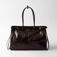 Prada Bonnie Soft Lux Women's Series Solid Color Oil-Waxed Leather Logo Handbag Casual Crossbody Bag Bags #77824