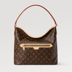 Louis Vuitton Women's Shoulder Bag Lineup Brown Vintage Print with Leather Trim Spring 2026 New Arrival Monogram Leather Bag M27335 #82657A