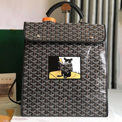 Goyard Saint Leger Backpack: Limited Edition French Bulldog Design Large Briefcase For Fashionable Travel Business And Daily Use Bag Bags #196801