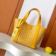Moynat Duo Tote BB Women's Classic Two-Tone Leather Clutch Tote Handbag Bag Bags #78913