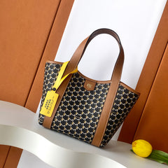 Moynat Duo Tote BB Women's Classic Two-Tone Leather Clutch Tote Handbag Bag Bags #78913