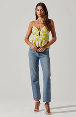 Minka Floral Peplum Top