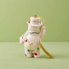 2024 Snowman With Christmas Lights Ornament