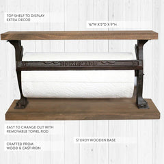Cast Iron Paper Towel Holder