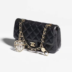 Chanel Mini Cf Pendant Classic Color Keyring Bag Accessory Fashionable Exquisite Elegant Waist Bag Card Holder Bags #82142A